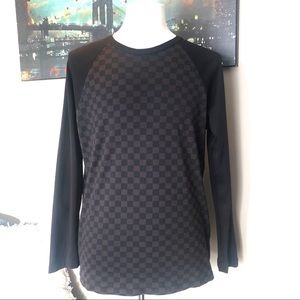 AUTHENTIC LOUIS VUITTON DAMIER SHIRT W/LONG SLEEVE